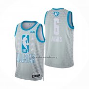 Camiseta All Star 2022 Los Angeles Lakers LeBron James NO 6 Gris