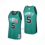 Camiseta Boston Celtics Kevin Garnett NO 5 Mitchell & Ness Verde