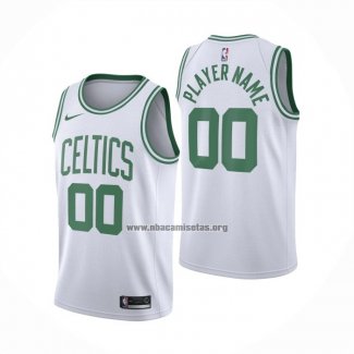 Camiseta Boston Celtics Personalizada Association 2020-21 Blanco