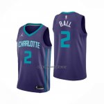 Camiseta Charlotte Hornets LaMelo Ball NO 2 Statement 2020-21 Violeta