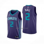 Camiseta Charlotte Hornets LaMelo Ball NO 2 Statement 2020-21 Violeta