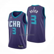 Camiseta Charlotte Hornets Terry Rozier III NO 3 Statement Edition Violeta