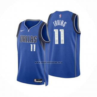 Camiseta Dallas Mavericks Kyrie Irving NO 11 Icon 2022-23 Azul