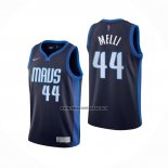 Camiseta Dallas Mavericks Nicolo Melli NO 44 Earned 2020-21 Azul