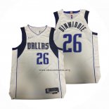 Camiseta Dallas Mavericks Spencer Dinwiddie NO 26 Association Autentico Blanco