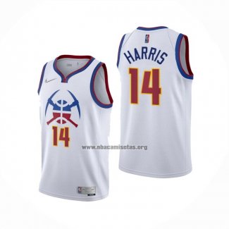 Camiseta Denver Nuggets Gary Harris NO 14 Earned 2020-21 Blanco