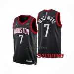 Camiseta Houston Rockets Cam Whitmore NO 7 Statement 2023-24 Negro