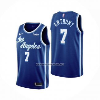 Camiseta Los Angeles Lakers Carmelo Anthony NO 7 Classic 2021 Azul