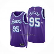 Camiseta Los Angeles Lakers Juan Toscano-Anderson NO 95 Ciudad 2021-22 Violeta