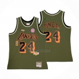 Camiseta Los Angeles Lakers Kobe Bryant NO 24 Mitchell & Ness Verde