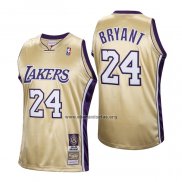 Camiseta Los Angeles Lakers LeBron James NO 24 Hardwood Classics Hall Of Fame 2020 Oro