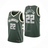 Camiseta Milwaukee Bucks Khris Middleton NO 22 Icon Verde