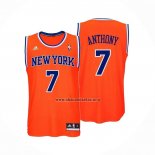 Camiseta New York Knicks Carmelo Anthony NO 7 Naranja