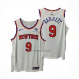Camiseta New York Knicks RJ Barrett NO 9 Association Autentico Blanco