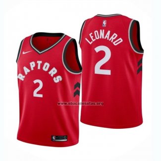 Camiseta Nino Toronto Raptors Kawhi Leonard NO 2 Icon 2018 Rojo