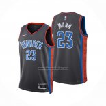 Camiseta Oklahoma City Thunder Tre Mann NO 23 Ciudad 2022-23 Gris