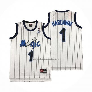 Camiseta Orlando Magic Anfernee Hardaway NO 1 Retro Blanco