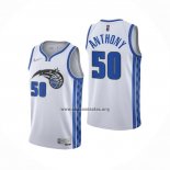 Camiseta Orlando Magic Cole Anthony NO 50 Earned 2020-21 Blanco