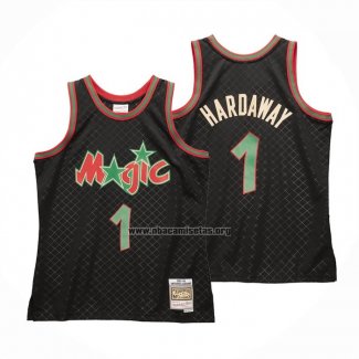 Camiseta Orlando Magic Penny Hardaway NO 1 Mitchell & Ness 1993-94 Negro