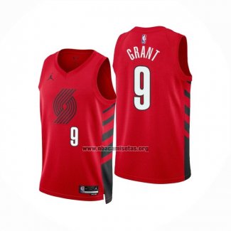 Camiseta Portland Trail Blazers Jerami Grant NO 9 Statement 2022-23 Rojo