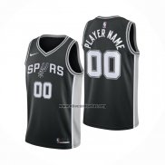 Camiseta San Antonio Spurs Personalizada Icon Negro