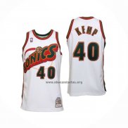 Camiseta Seattle SuperSonics Shawn Kemp NO 40 Historic Retro Blanco