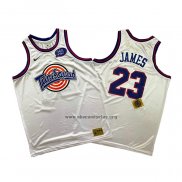 Camiseta Tune Squad Lebron James NO 23 Blanco