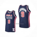 Camiseta USA 1992 Michael Jordan NO 9 Negro