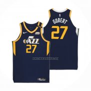 Camiseta Utah Jazz Rudy Gobert NO 27 Icon Autentico Azul