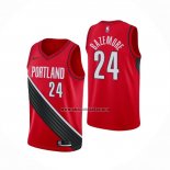 Camisetas Portland Trail Blazers Kent Bazemore NO 24 Statement Edition Rojo Negro