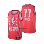 Camiseta All Star 2022 Dallas Mavericks Luka Doncic NO 77 Granate