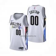 Camiseta Brooklyn Nets Personalizada Ciudad 2022-23 Blanco