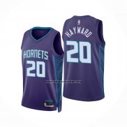 Camiseta Charlotte Hornets Gordon Hayward NO 20 Statement 2022-23 Violeta