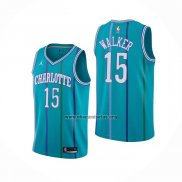 Camiseta Charlotte Hornets Kemba Walker NO 15 Hardwood Classics 2017-18 Verde