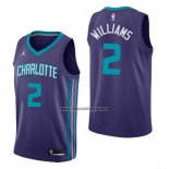 Camiseta Charlotte Hornets Marvin Williams NO 2 Statement 2020-21 Violeta