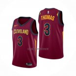 Camiseta Cleveland Cavaliers Isaiah Thomas NO 3 Icon Rojo