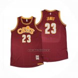 Camiseta Cleveland Cavaliers LeBron James NO 23 Mitchell & Ness 2015-16 Rojo