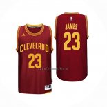 Camiseta Cleveland Cavaliers LeBron James NO 23 Retro Rojo