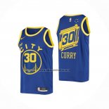 Camiseta Golden State Warriors Stephen Curry NO 30 Hardwood Classics 2020-21 Azul
