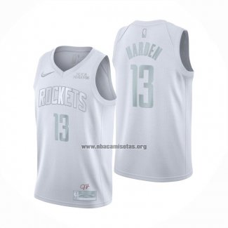 Camiseta Houston Rockets James Harden NO 13 MVP Blanco