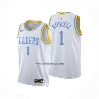 Camiseta Los Angeles Lakers D'Angelo Russell NO 1 Classic 2022-23 Blanco