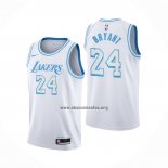Camiseta Los Angeles Lakers Kobe Bryant NO 24 Ciudad 2020-21 Blanco