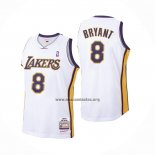 Camiseta Los Angeles Lakers Kobe Bryant NO 8 Mitchell & Ness 2003-04 Blanco