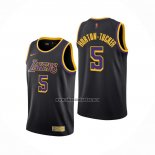 Camiseta Los Angeles Lakers Talen Horton-Tucker NO 5 Earned 2020-21 Negro