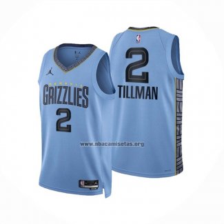 Camiseta Memphis Grizzlies Xavier Tillman NO 2 Statement 2022-23 Azul