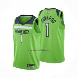 Camiseta Minnesota Timberwolves Anthony Edwards Towns NO 1 Statement 2020-21 Verde