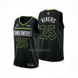 Camiseta Minnesota Timberwolves Austin Rivers NO 25 Statement 2022-23 Negro