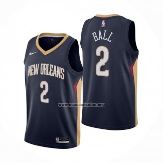 Camiseta New Orleans Pelicans Lonzo Ball NO 2 Icon 2020-21 Azul