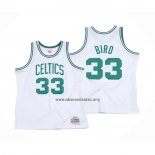 Camiseta Nino Boston Celtics Larry Bird NO 33 Hardwood Classics Throwback Blanco
