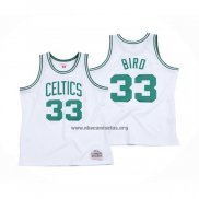 Camiseta Nino Boston Celtics Larry Bird NO 33 Hardwood Classics Throwback Blanco